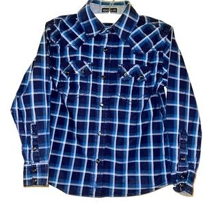 Cody James button down shirt blue and black size 3T